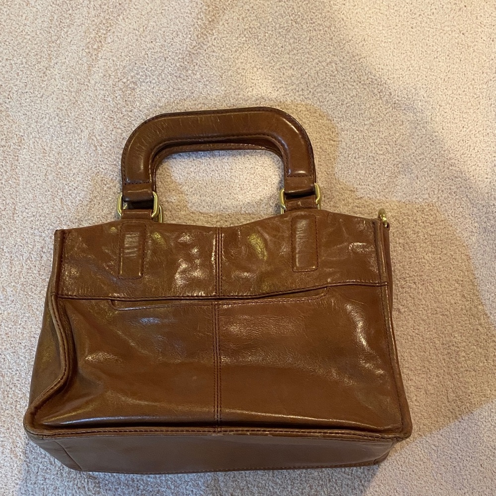 HOBO Rich Brown Leather Satchel